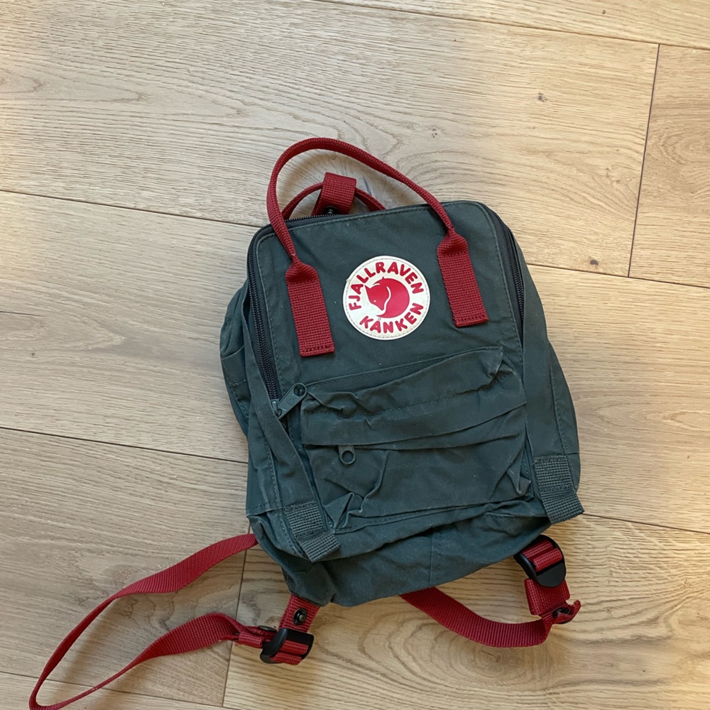 Fjallraven olive green backpack